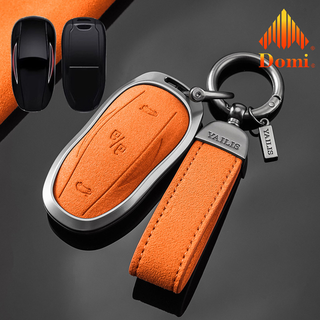 GZ Domi Practical Luxury Waterproof Zinc Alloy Accessories Car Remote Key Full Protection Cover Case Shell for Tesla 3/S/Y