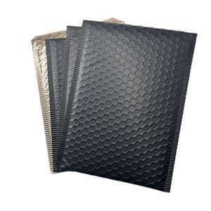 Tùy chỉnh với logo Matte Đen vận chuyển gửi Poly bong bóng polymailer bưu phẩm Bọc Túi độn phong bì bao bì túi - Product Image 1