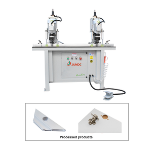 JUNDE Double Head Pneumatic Hinge <b>Drilling</b> Aluminum Window and Door Processing Equipment - Product Image 5