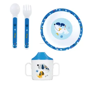 Популярный дизайн набор для кормления ребенка PP детская Чаша Пластиковая чашка BPA