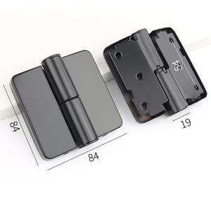 <span class=keywords><strong>Accessoires</strong></span> de quincaillerie de toilette de <span class=keywords><strong>WC</strong></span> public robuste en acier inoxydable noir 304SS charnières de porte de séparation de cabine de toilette - Product Image 2