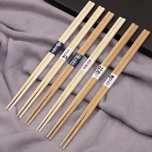 Японские Палочки для еды, бытовые одноразовые двухсторонние бамбуковые палочки для еды для суши с пользовательским логотипом
