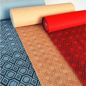 Cina fabbrica non tessuto doppio colore jacquard da parete a parete tappeto per interni esportazione in myanmar campione nang libre