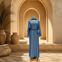 Robe Abaya en satin imprimé floral pour femmes, grande taille, vintage, en polyester imitation soie, été, Moyen-Orient, Afrique, musulmane, avec foulard