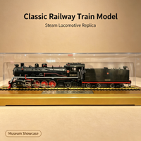 Modèle de locomotive à vapeur vintage pour exposition