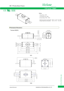 Fusibles de propósito especial de cobre serie VD 1500V VD1 VD3 con características de protección de batería Sh Abat - Product Image 6