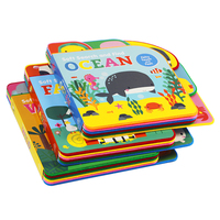 Libro de Tapa Dura con Diseño Personalizado para Niños, Libro de Aprendizaje del Inglés con Textos Táctiles y Sensoriales para Niños