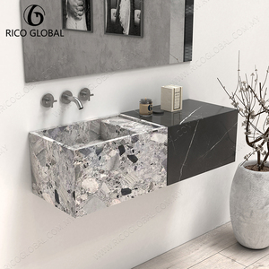 Lavabo de pared de gama alta Empalme de piedra natural Producto de lavabos Premium - Product Image 2