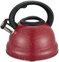 Bouilloire à thé sifflante personnalisée en acier inoxydable 2.5L-3L pour cuisinière à induction Design classique pour usage domestique