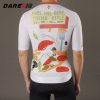 Darevie Chine Vente en gros Vêtements de cyclisme à manches courtes Conception sur mesure par l'usine Créez votre propre maillot de cyclisme Bite Spin Win