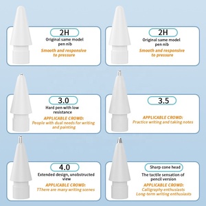 Pointes de crayon améliorées avec ressort intégré remplaçable, sensibles à la pression, anti-rayures, transparentes, blanches, coniques, en forme de balle pour - Product Image 3