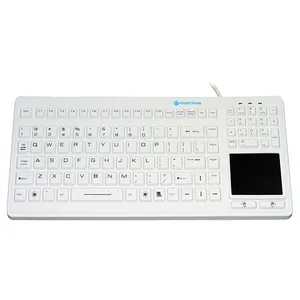 IP67 Touchpad desinfizierbar Wasserdichte kabel gebundene industrielle medizinische Touchpad-LED-Silikon tastatur
