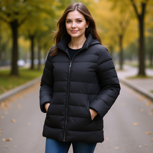 Veste en coton légère pour femmes grandes tailles S 3XL réversible Starlight Denim Blue Black Mint Green D.Blue SABBIA - Product Image 2