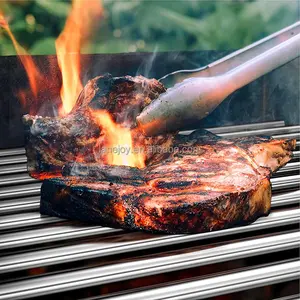 304 forno de microondas de aço inoxidável carvão assar peixe frango perna de fio da grade grelha de churrasco net churrasco grelha de malha de rack