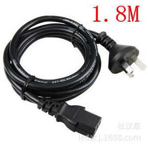 สายไฟ AC 1.8 เมตร C15 ถึง IEC 10A สาย PVC สำหรับจอคอมพิวเตอร์ - Product Image 5