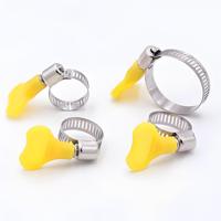 Abrazadera de manguera tipo mariposa estilo americano W2, abrazadera universal industrial para montaje profesional, tuerca de fijación de junta, tuerca de banda