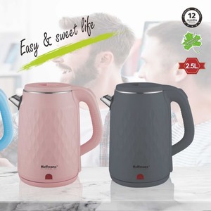 Elegante Bollitore Elettrico da 1800W con Riscaldamento Rapido, Capacità 2.5L, Design Senza Fili con Motivo 3D Testurizzato per la Casa - Product Image 4