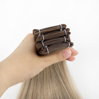 Nouvelle Tendance : Extensions de Cheveux Humains Invisibles 100% Naturels, Pointes Épaisses, Nouvelle Trame Genius Nouée à la Main