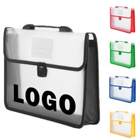 SHLAN Carpeta Archivadora Expandible A4 Impermeable con Ventana Transparente, 9 Colores Disponibles, Cartera de Plástico con Asa para Archivar
