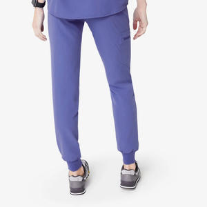 Ensemble de blouses d'hôpital unisexes en tissu coréen <span class=keywords><strong>Garancia</strong></span> Very Peri, à manches courtes, en gros, couleurs variées, designs d'uniformes d'infirmière - Product Image 6