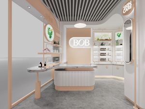 Conception Intérieure de Magasin de Cosmétiques Service de Rénovation Commerciale Clé en Main pour Boutiques de Beauté Décoration Minimaliste - Product Image 2
