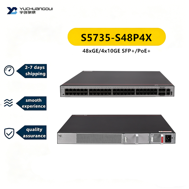 Original Brand New Enterprice Gigabit Ethernet Switch Network Switch S5735-S48P4X