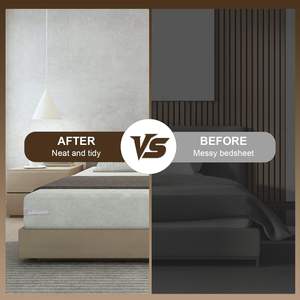 Lock <b>Bed</b> Sheet Straps Holder with <b>Adjustable</b> Height Position Upgraded Open Corner Holders Keep Sheets Firm & Tight - Product Image 2