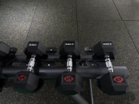 Haltères hexagonaux en caoutchouc avec noyau en fonte 2KG-32KG/50KG, légers, unisexes, pour la musculation, l'entraînement, la remise en forme, équipement de gym