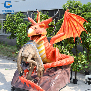 SGAA59 Indoor Playground Decoration Chinese Dragon Animatronic Charmander Model for Sale - Product Image 1