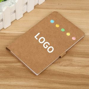 Carnet miniature personnalisé avec logo, couverture rigide en papier kraft, format de poche portable, bloc-notes adhésif pour étudiant - Product Image 6