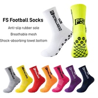 Chaussettes de football personnalisées pour hommes, antidérapantes, à séchage rapide, absorbant la transpiration, anti-odeurs, avec bande adhésive, en nylon, chaussettes de sport professionnelles - Vente en gros