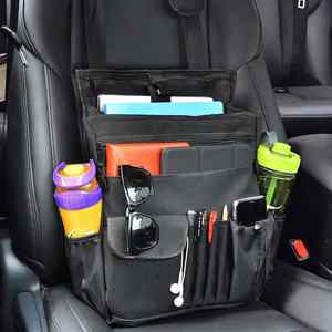 Sac de rangement pour siège avant de voiture le plus vendu avec sangle de suspension pour ordinateur portable, organisateur de voiture portable, sac à dos - Product Image 6