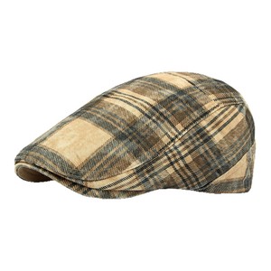 Classique Plaid Réglable Hommes Casual Bérets Chapeau Rétro Plat Chapeaux Marque D'été Béret - Product Image 4