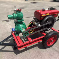 Pompe à eau diesel 10 CV 2 pouces haute pression 6 pouces en métal pour système d'irrigation agricole