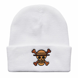 Gorro de Punto Cálido con Diseño de Anime de Monkey D. Luffy, Bordado de Alta Calidad en 5 Colores, para Exteriores - Product Image 3