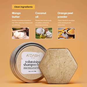 Barra de Champú Voluminizadora para Cabello Fino y Plano, Champú Sólido Natural para Engrosar el Cabello, Ligero y Sin Sulfatos - Product Image 5