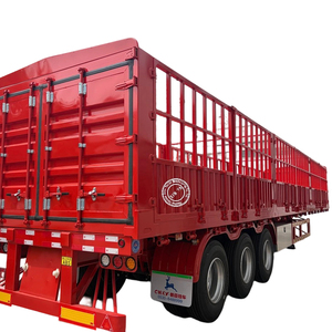 Oferta Especial: Semirremolque de Carga de Acero de 4 Ejes para Transporte de Ganado con Vallas Laterales Reforzadas - Precio de Fábrica - Product Image 1