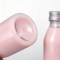 Bouteilles de lait en plastique transparent de 330 ml (11 oz), qualité alimentaire, jetables, pour yaourt et boissons, anti-fuite, avec bouchon inviolable