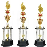 Trophées Colonne à 4 Piliers Personnalisés, Grandes, De Luxe, en Plastique, Vente en Gros d'Usine