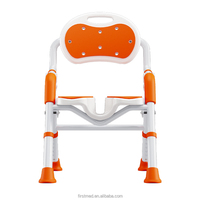 Chaise de douche avec dossier et accoudoirs, siège de bain avec rainure découpée, tabouret de douche antidérapant pour personnes âgées, handicapées, enceintes