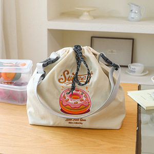 Japanese-Style Cartoon <strong>Cat</strong> Shiba Inu Embroidered Eco-Friendly Nylon Cloth Bag Womens Large-Capacity <strong>Handbag</strong> Fresh Sweet Two - Product Image 4