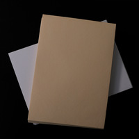 Papier adhésif texturé en pâte de bois blanc, étiquettes d'emballage en papier Vanila