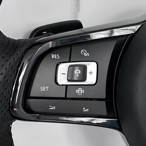 Volante Deportivo de Cuero para Volkswagen VW CC MAGOTAN Golf MK7 <span class=keywords><strong>R</strong></span> GTI GTD GTE Polo GTI Scirocco <span class=keywords><strong>T</strong></span> <span class=keywords><strong>ROC</strong></span> Tiguan - Product Image 3