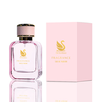 En Promotion Flacons de Parfum Vides de 50 ml Flacon de Parfum de Luxe 50 ml Noir Rose Flacon de Parfum Personnalisé avec Emballage Boîte