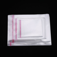 Emballage en plastique transparent avec trou pour vêtements, sac auto-adhésif transparent Opp avec logo, impression personnalisée de plus de taille, vente en gros