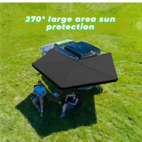 Auvent de toit pour SUV 4x4 extérieur, cadre en aluminium, toile double couche, imperméable, ouverture automatique rapide, rétractable à 270 degrés