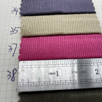 Tissu de chemise et costume en velours, 97% coton 3% spandex, tissu de costume élastique en velours côtelé extensible 21