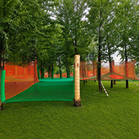 Filet de rebond commercial pour aire de jeux extérieure, équipement de parc de trampolines, filet de rebond pour enfants, aventure familiale, designs personnalisés Netstribe