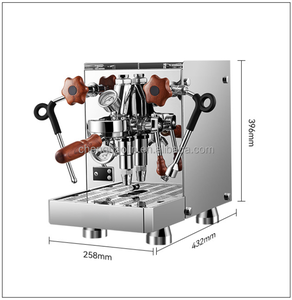 Máquina de Espresso de Doble Caldera de Alta Resistencia, Cuerpo de Acero Inoxidable, Espumador de Leche de Alto Rendimiento, Máquina de Café Semiautomática - Product Image 2