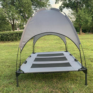 Lit de <span class=keywords><strong>chien</strong></span> surélevé pour l'extérieur en été, avec auvent, en tissu Oxford durable, pliable, pour le camping - Product Image 5